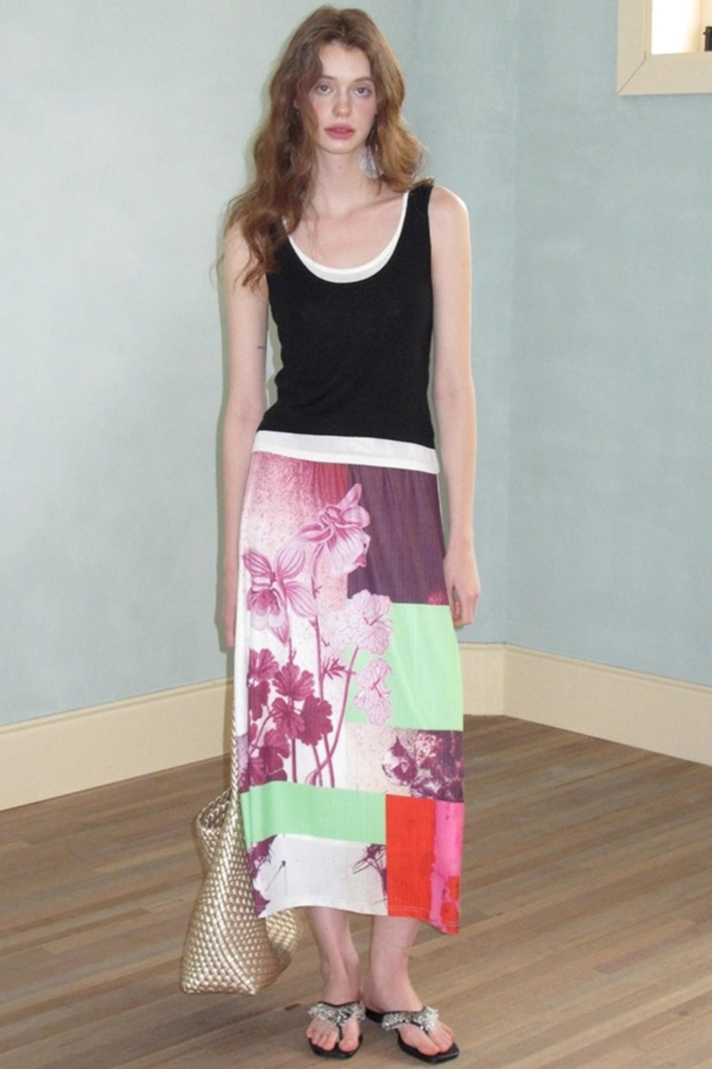 Neoclassical Vintage Knit Skirt