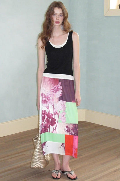 Neoclassical Vintage Knit Skirt