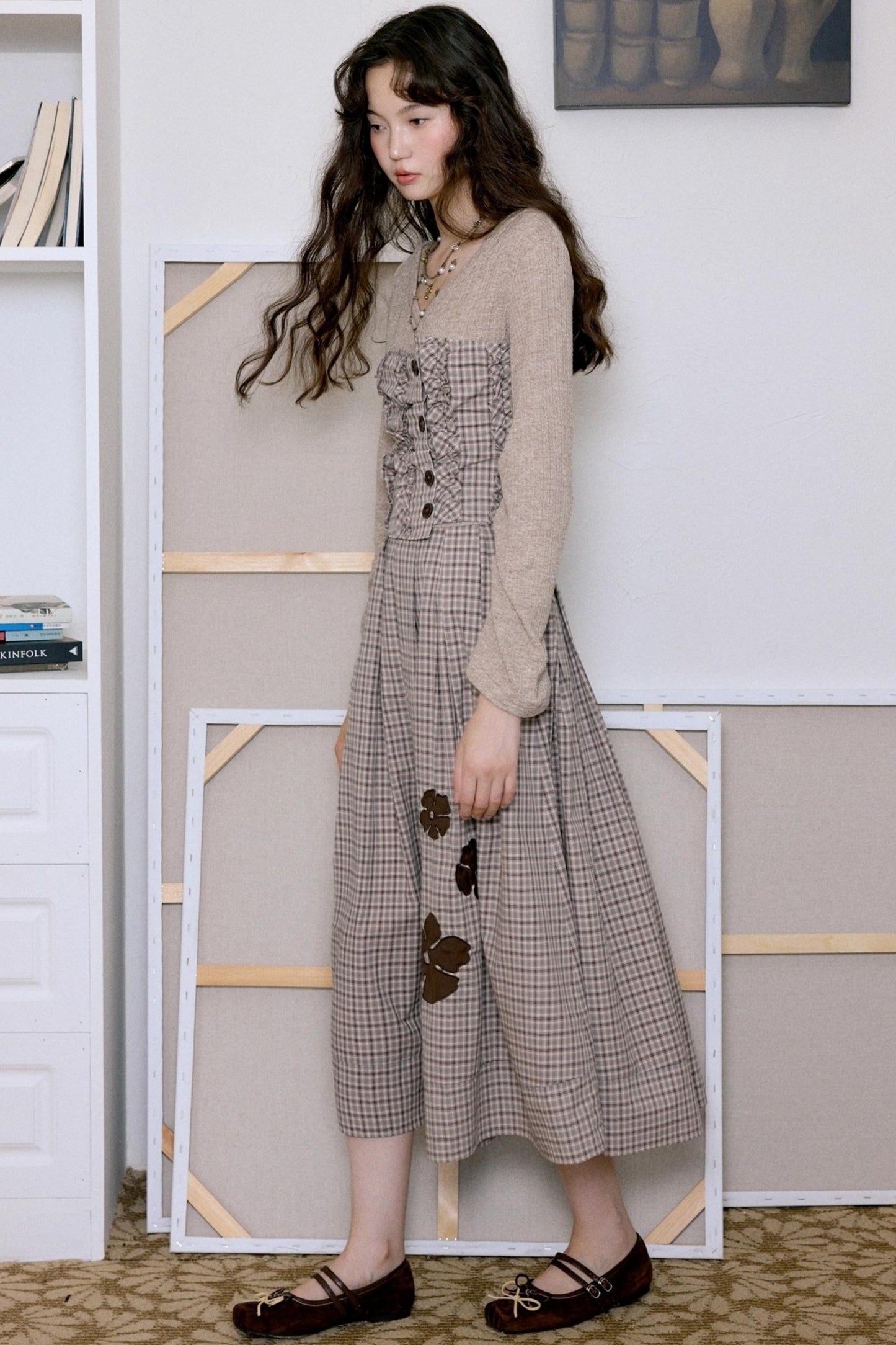 French Vintage Pastoral Flower Dress