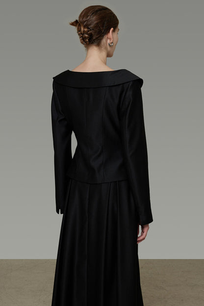 Square Neck Short Top & Skirt Set-Up