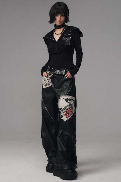 Lost Split Leather Pants