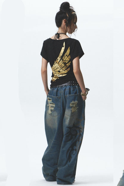 Battle Damage Angel Tee