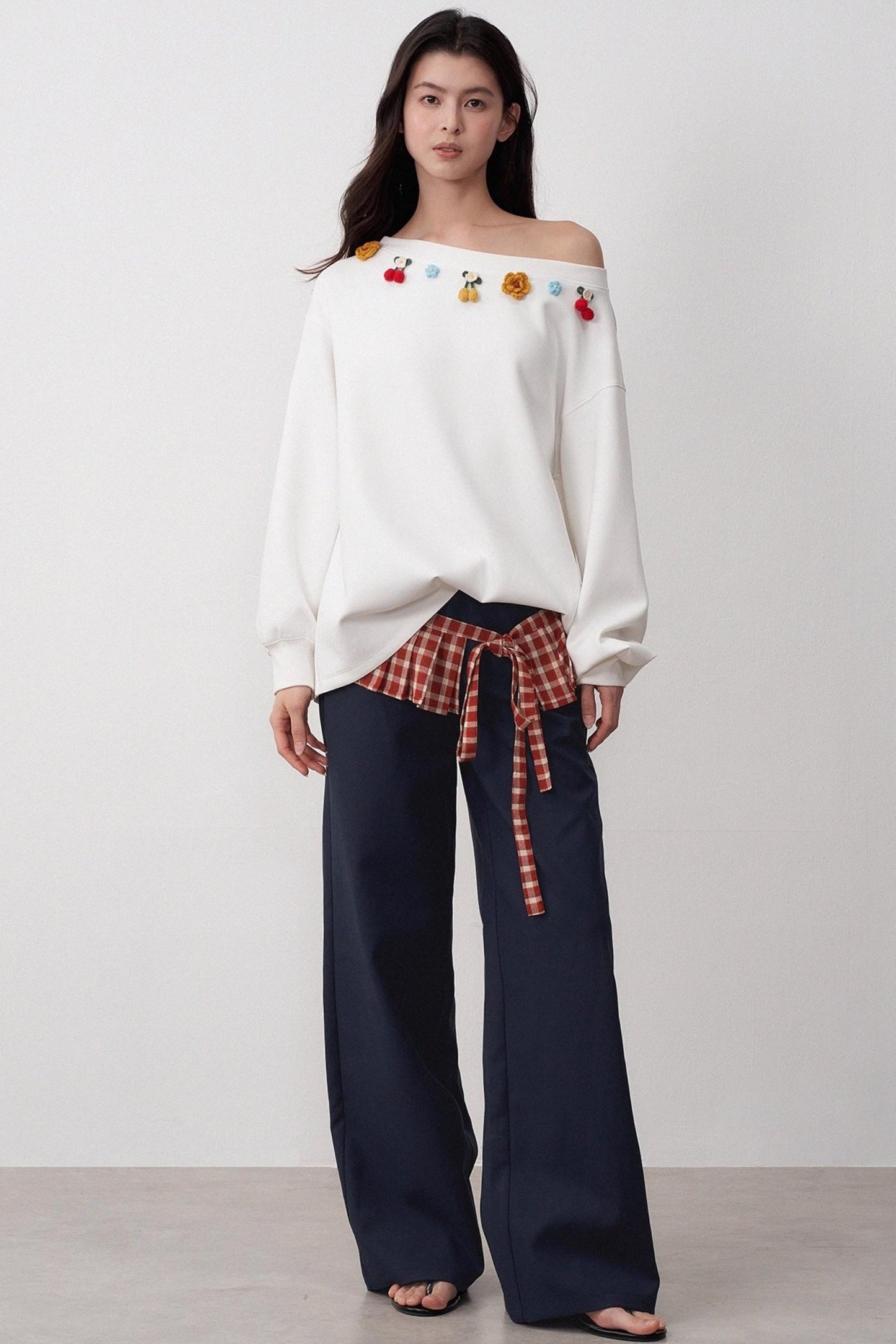 Multi-wear Slanted Shoulder Top