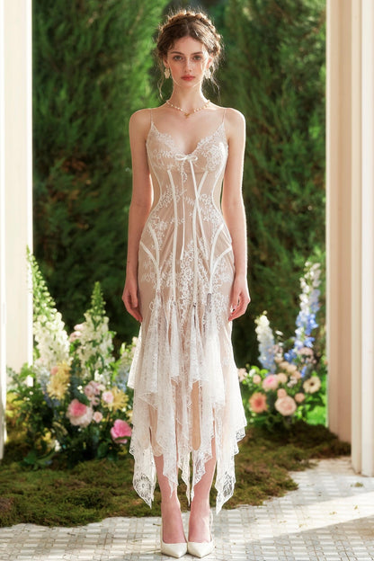 Vintage Lace Wedding Gown Dress Set-Up