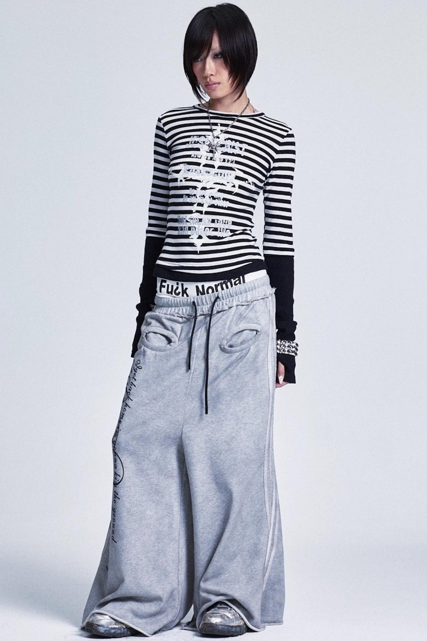 Striped Patchwork Base Layer Top