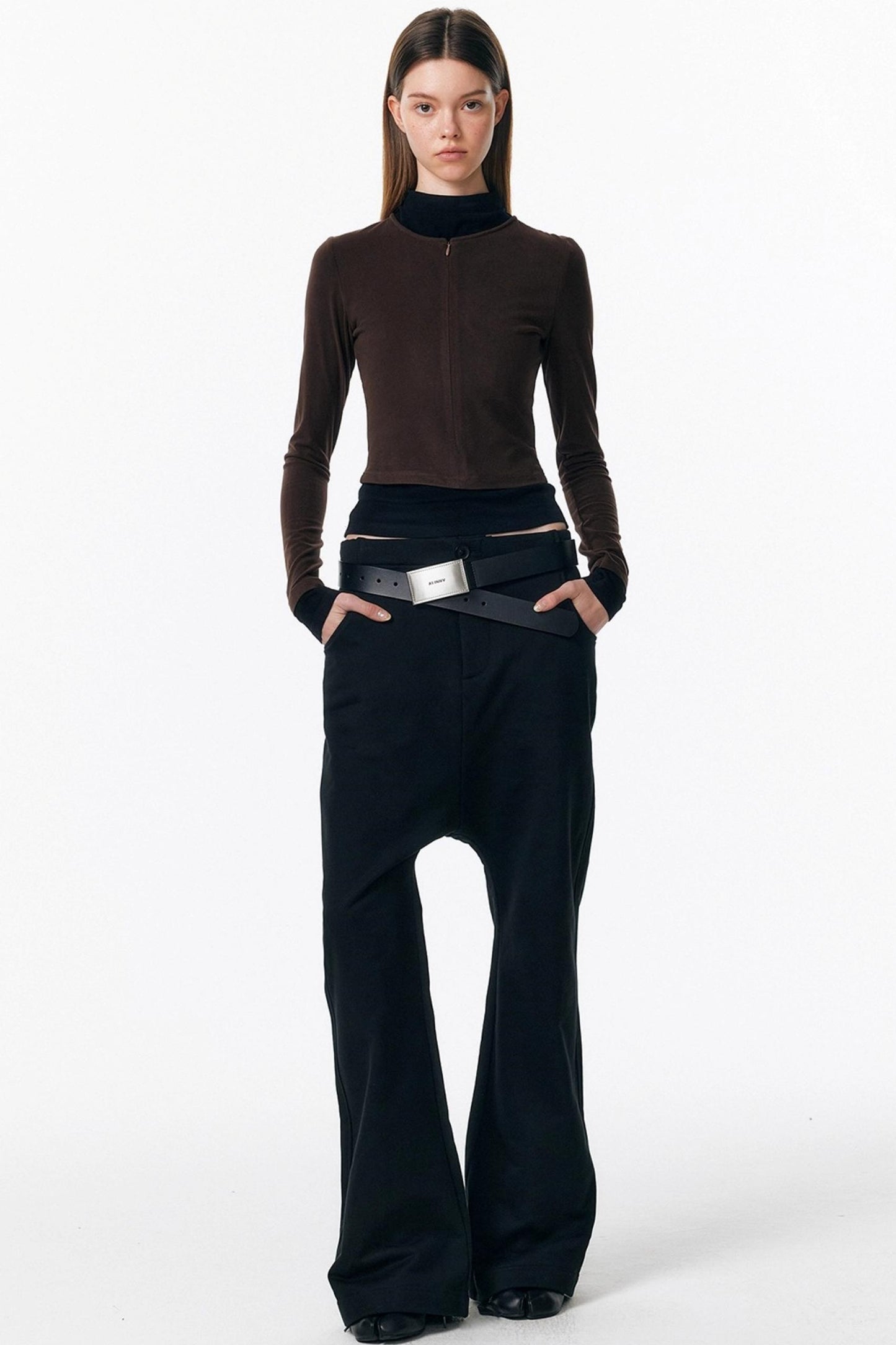 Micro-Flared Walking Pants