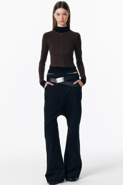 Micro-Flared Walking Pants