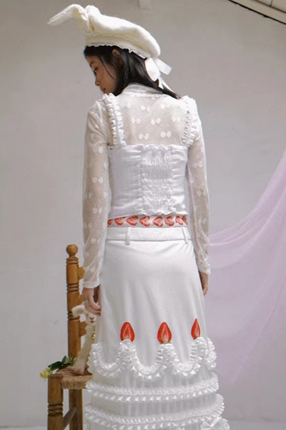 Polka Dot Strawberry Camisole Top