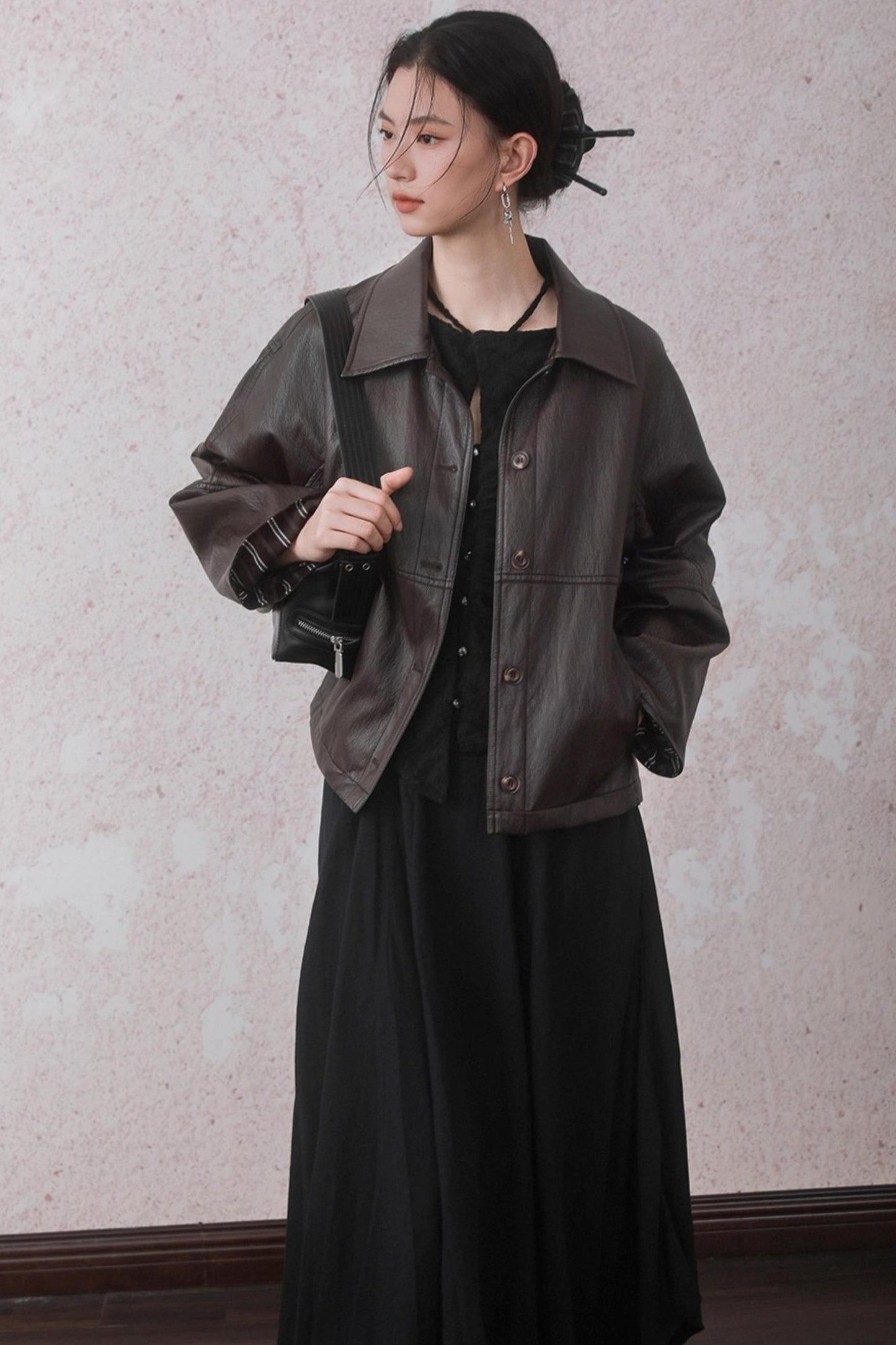 Caramel Coffee Leather Jacket