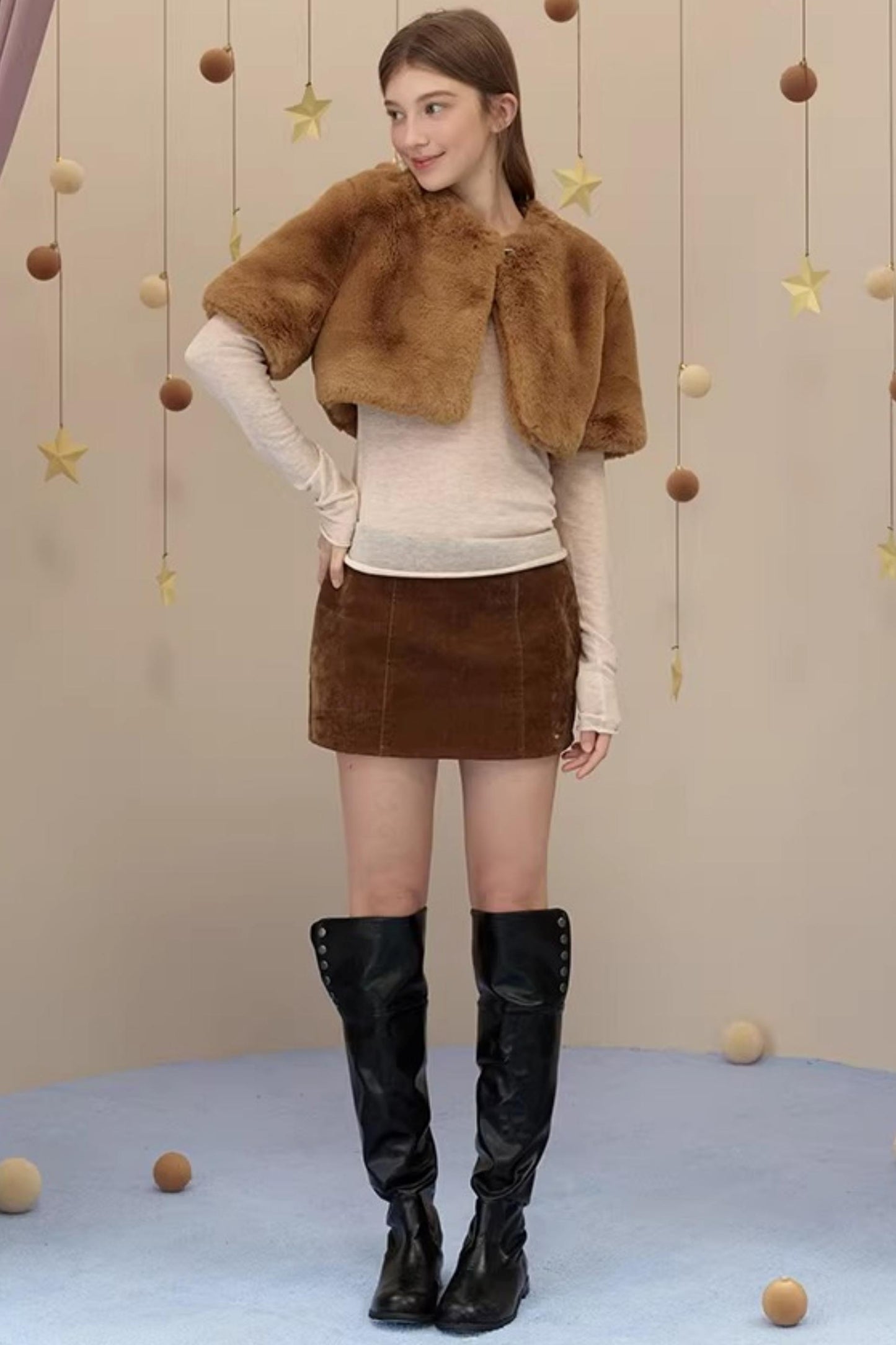 어반 레트로 A라인 스커트