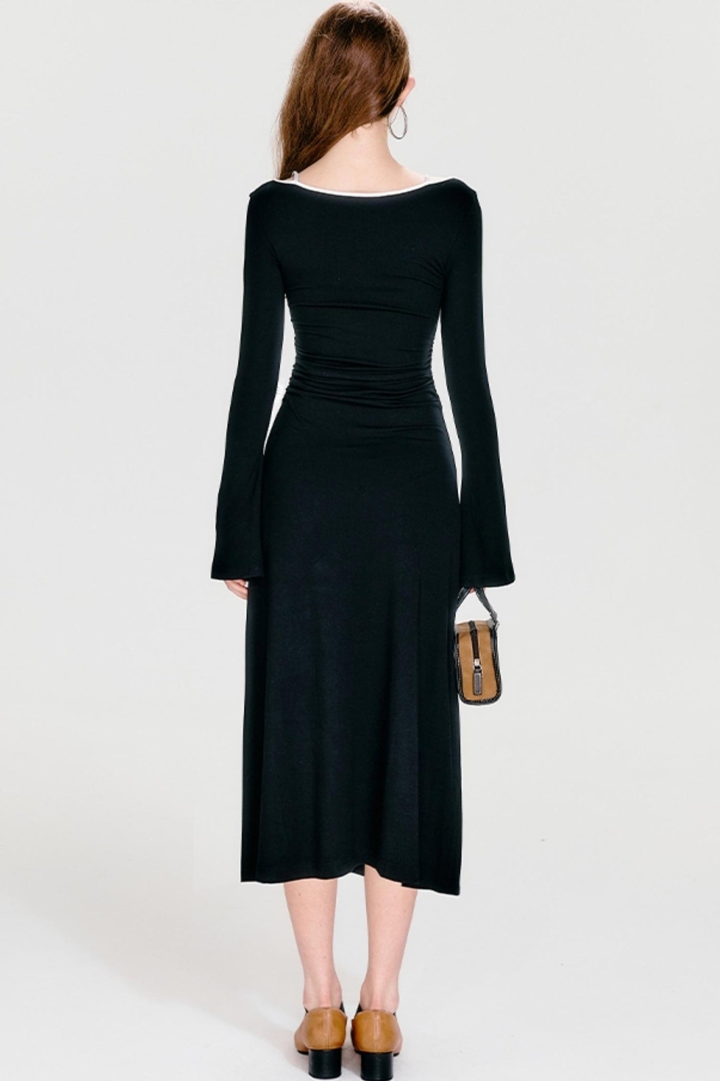 Black Knit Maxi Dress