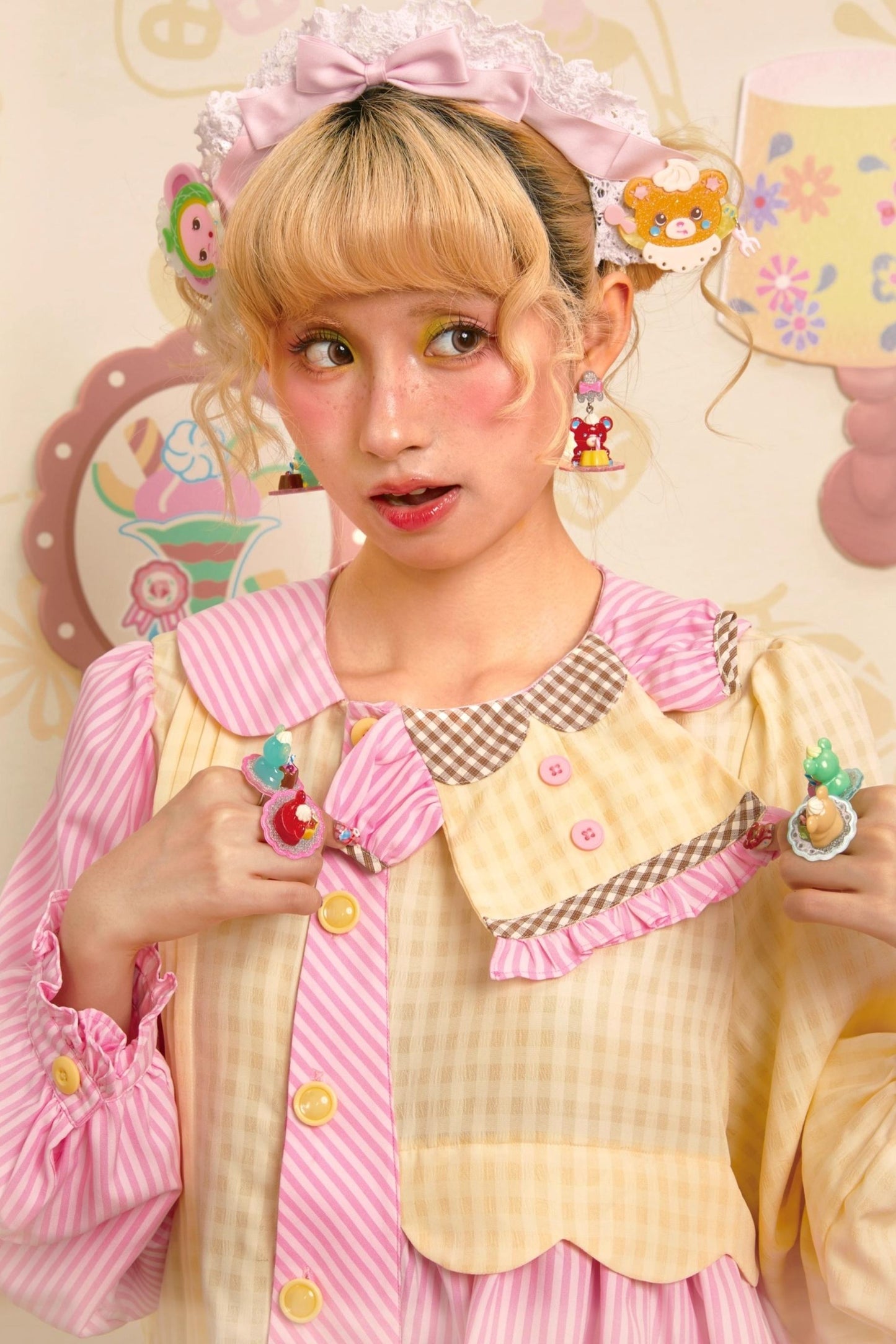 Honeydew Splicing Shirt