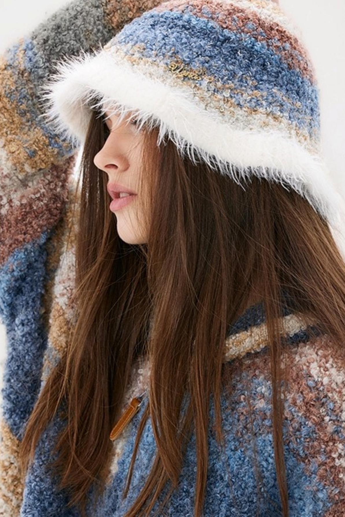 Blue Floral Bucket Hat