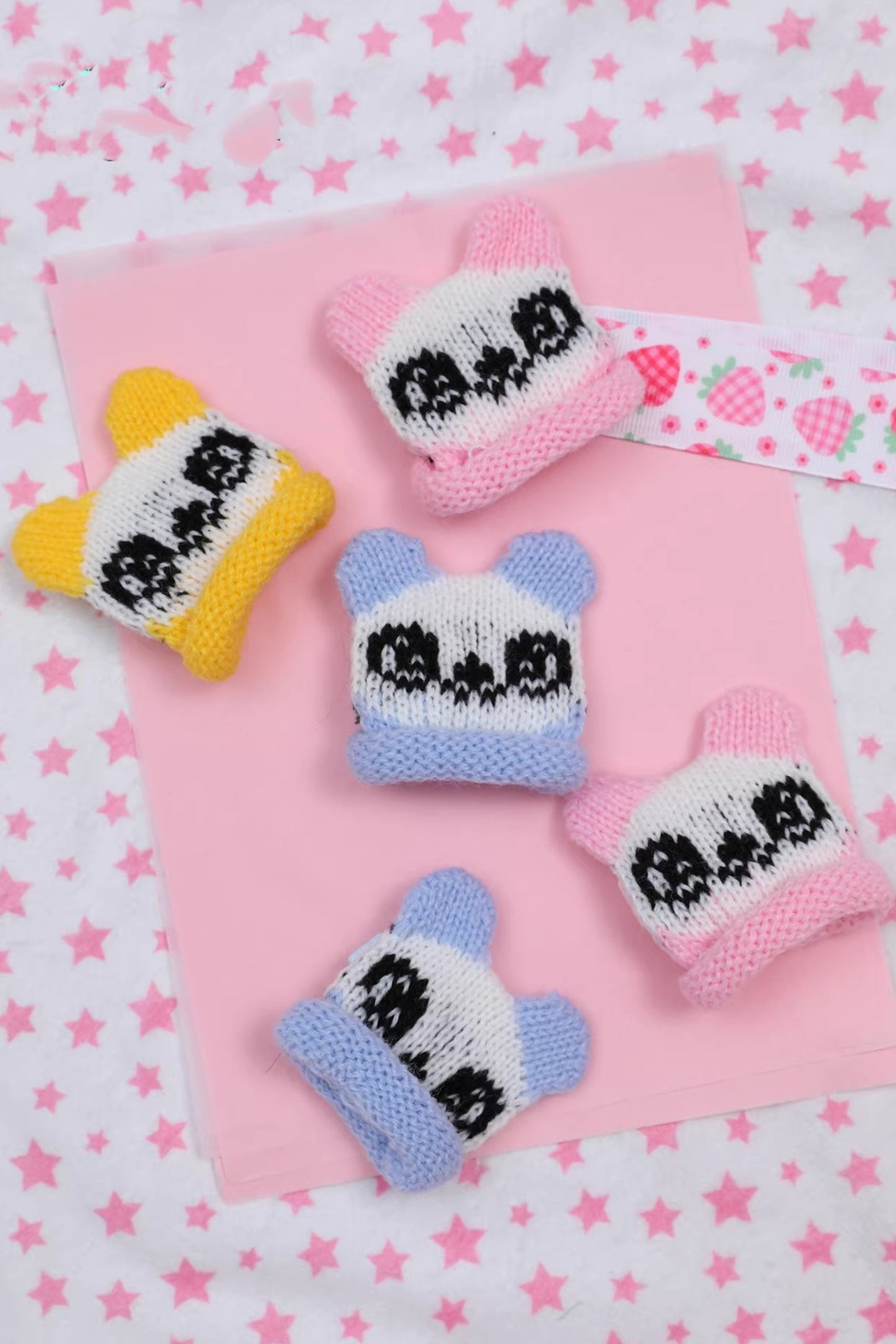 Cute Knitted Bear Hairpin