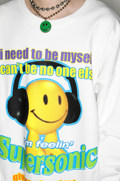 Relax Smiley Sweat Top