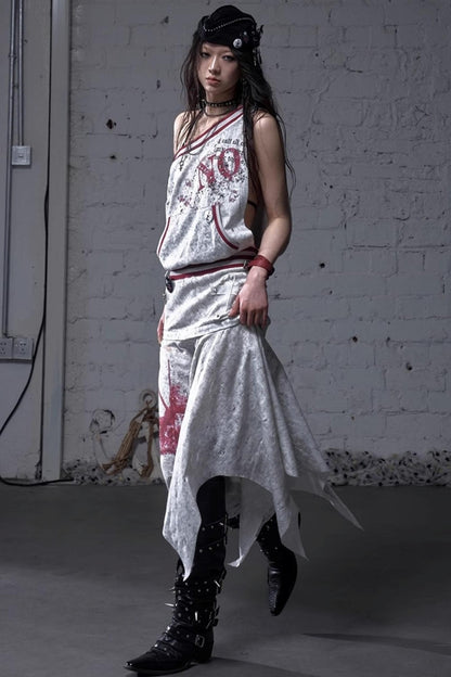 Detachable Hem Punk Corset Dress