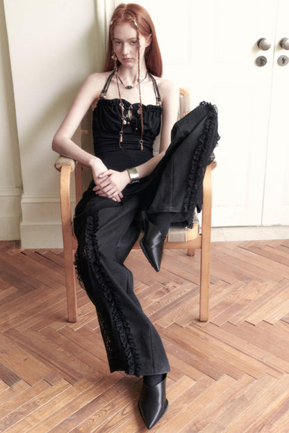 Black Beaded Summer Dress