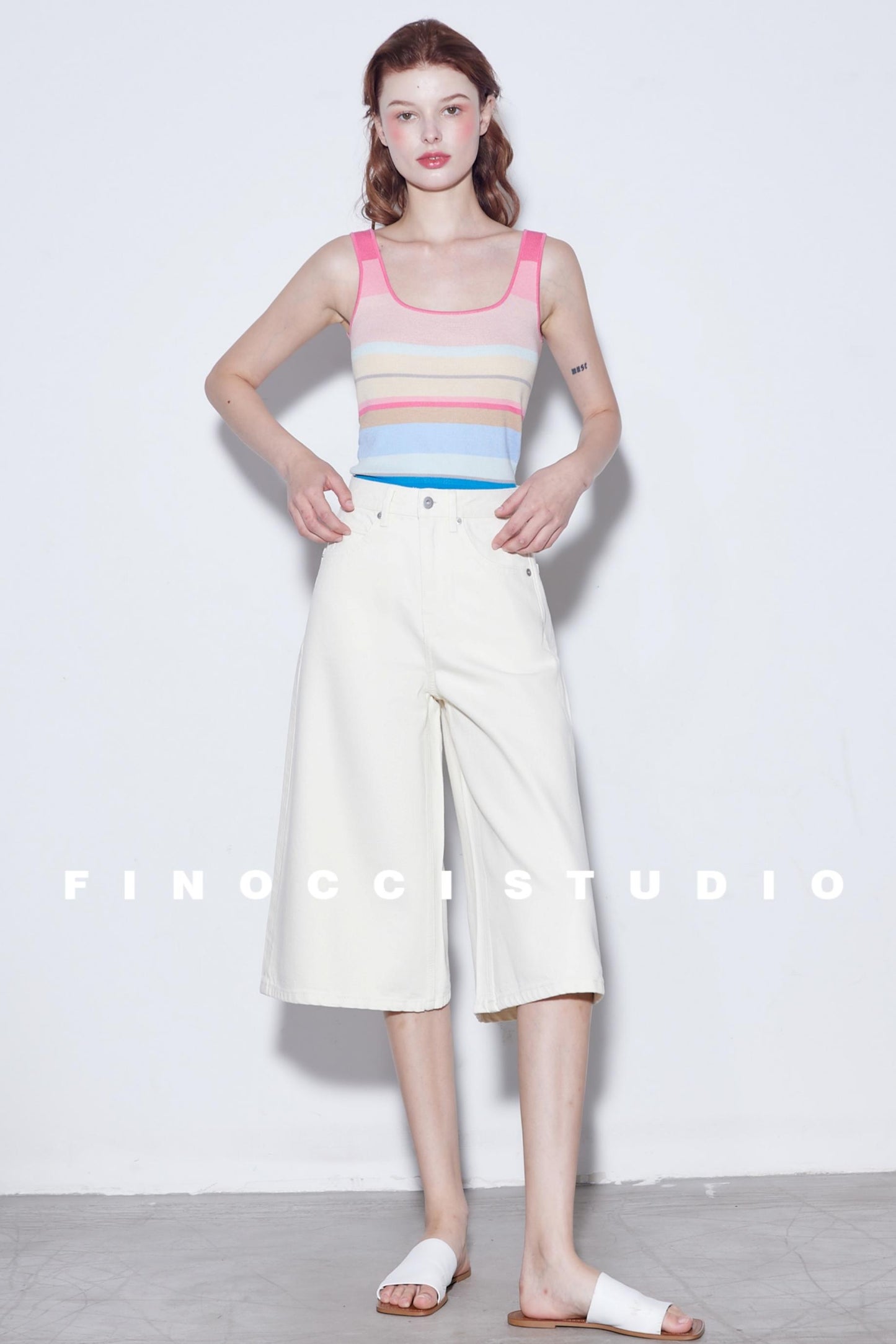 Relaxed Cotton Wide-Leg Denim Shorts