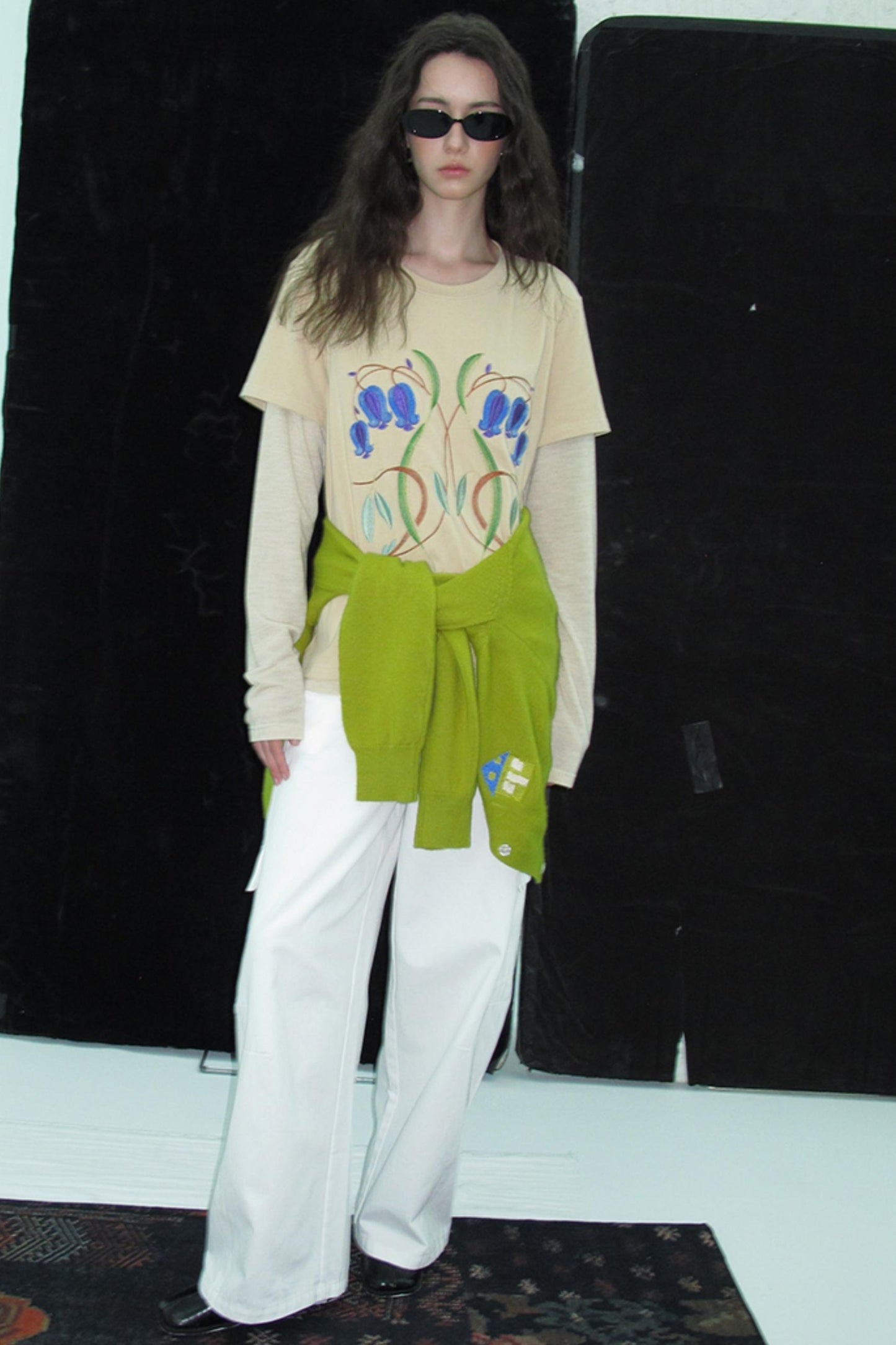 Brushed Knit Long Sleeve T-shirt