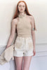 Beige Strickweste