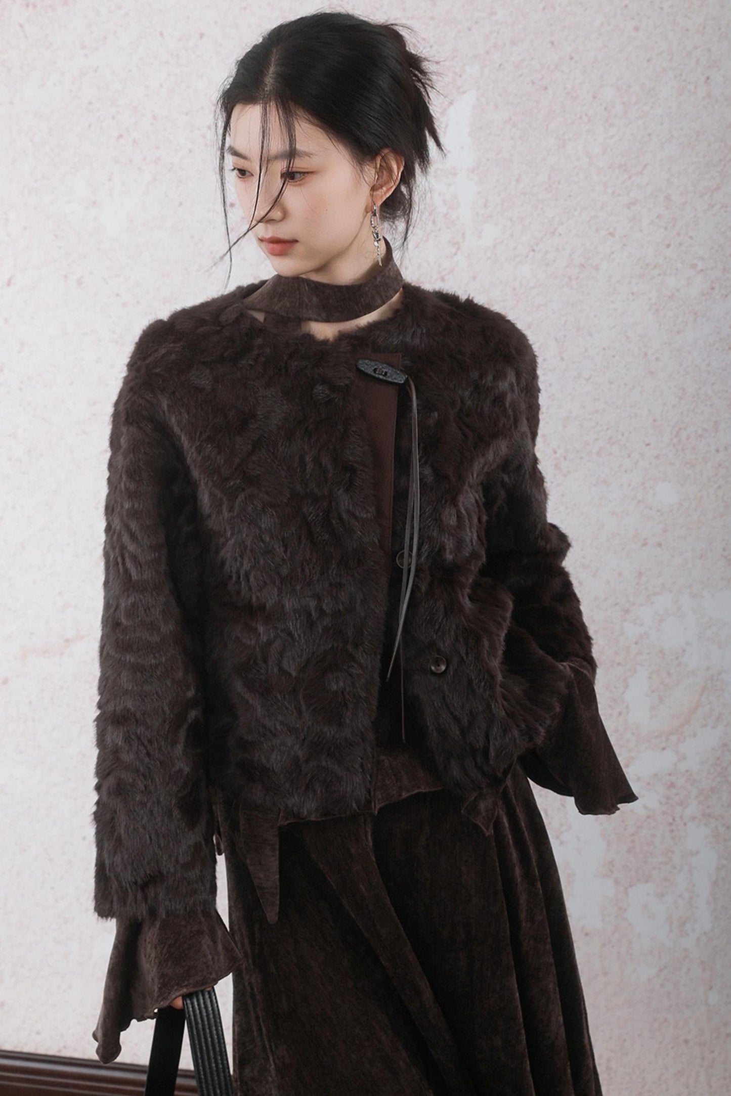 Winter Velvet Top Skirt Set-Up