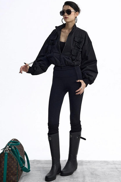 Pig Nose Multi-Pocket Flight Jacket