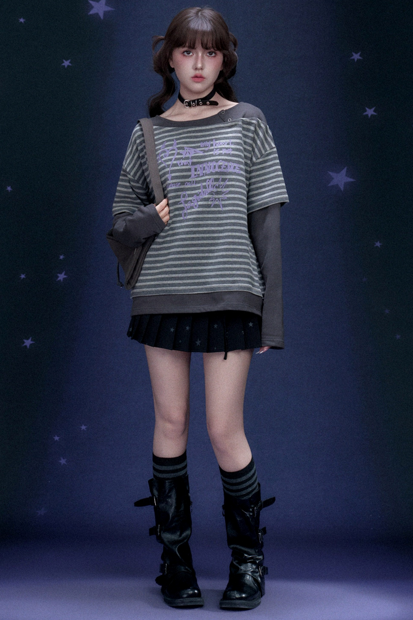 Striped Graffiti Spring Top