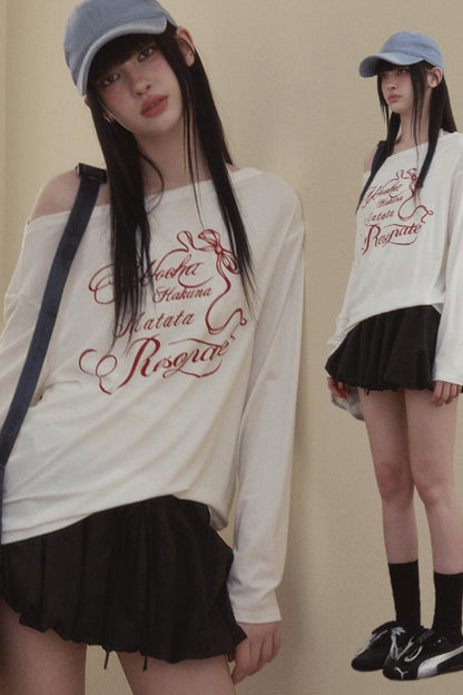 Asymmetry Collar T-Shirt