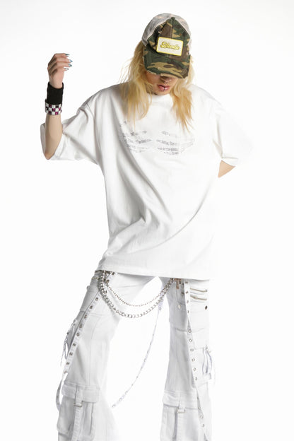 Skull Claw Rhinestone Tee