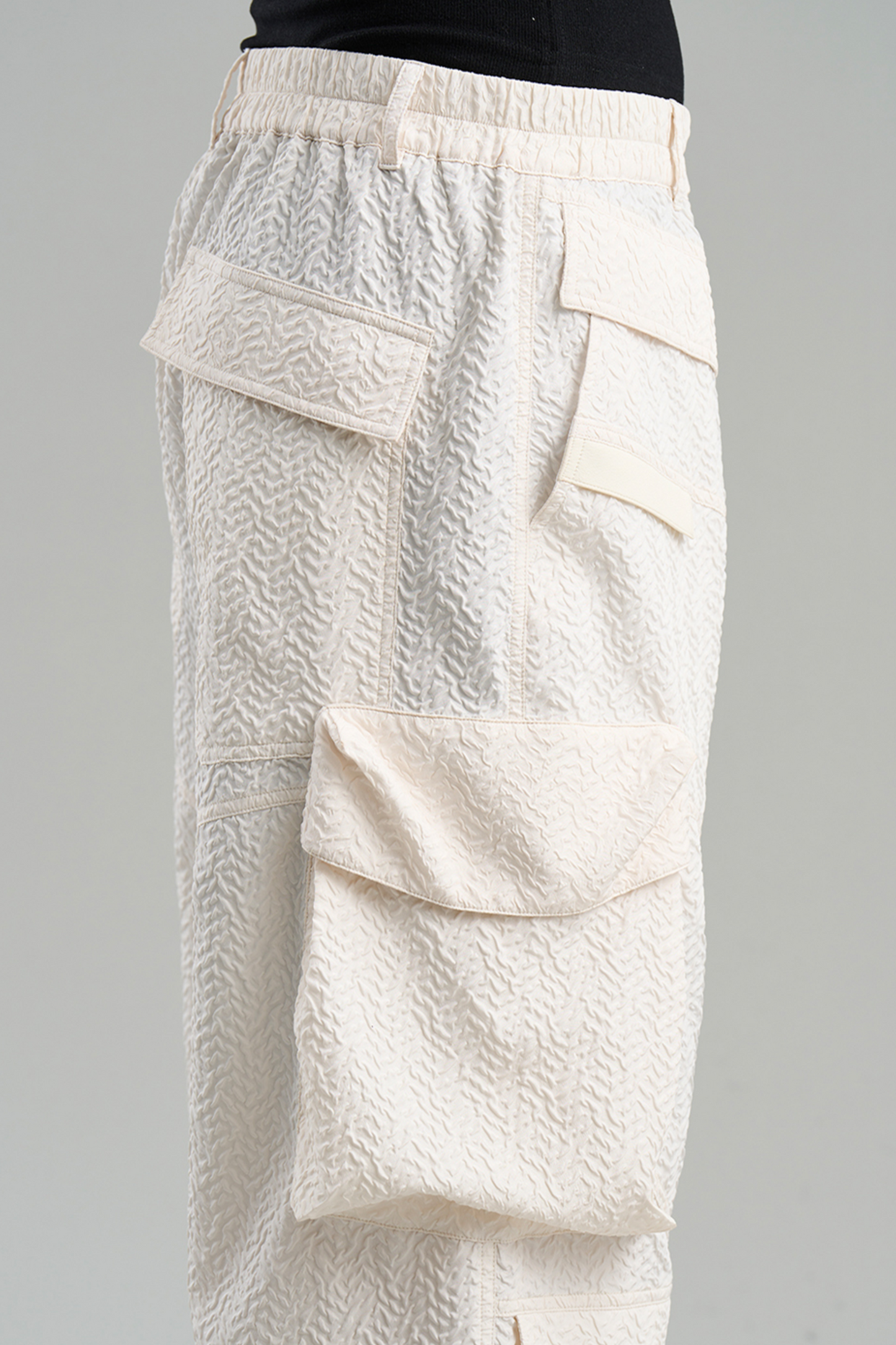 Textured Pocket Work Pants