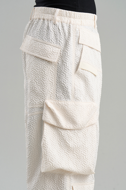 Textured Pocket Work Pants