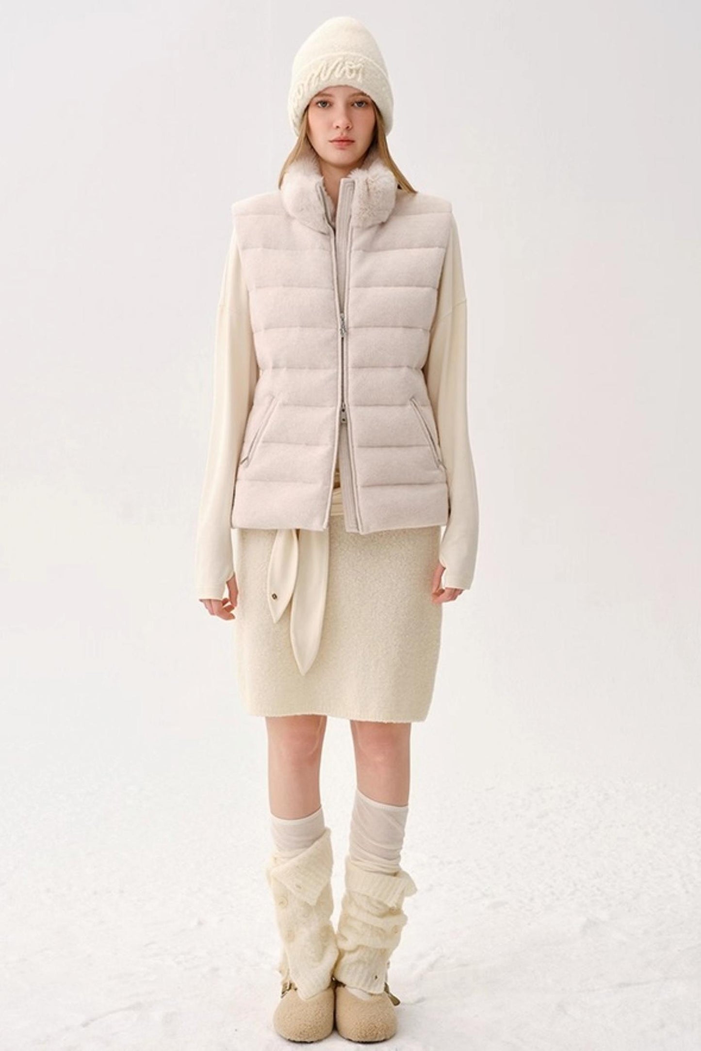 Retro Wool Knitted Cardigan Set-Up