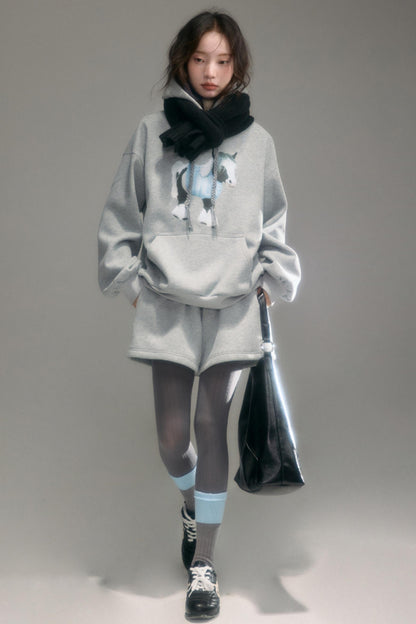 Fleece Hooded Top & Pant Set-Up