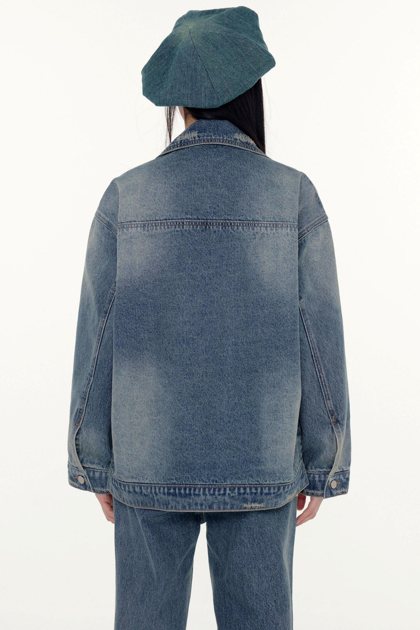 Denim Lace Jacket And BaseTop