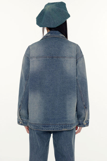 Denim Lace Jacket And BaseTop