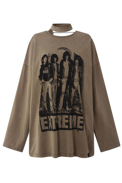 Backless Long Sleeve Tee