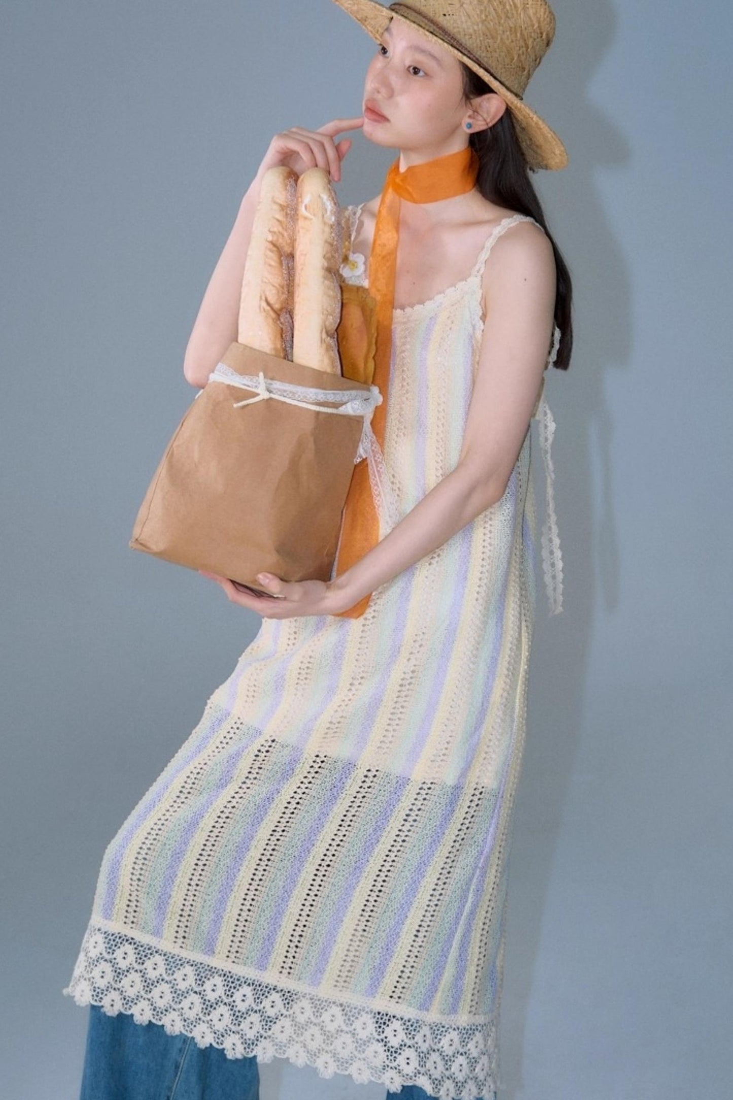 Rainbow Bohemian Hand Hook Flower Dress