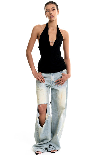 Denim Light Blue Trousers