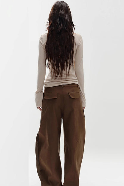 Retro Asymmetrical Knitted Top