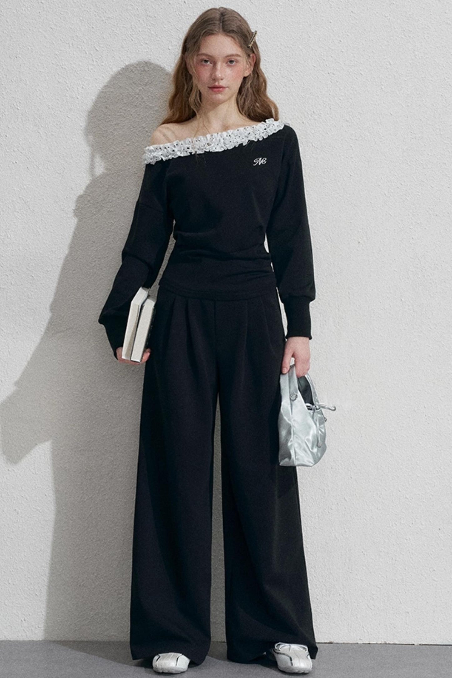 Empire Lace Top Two-Piece Set-Up