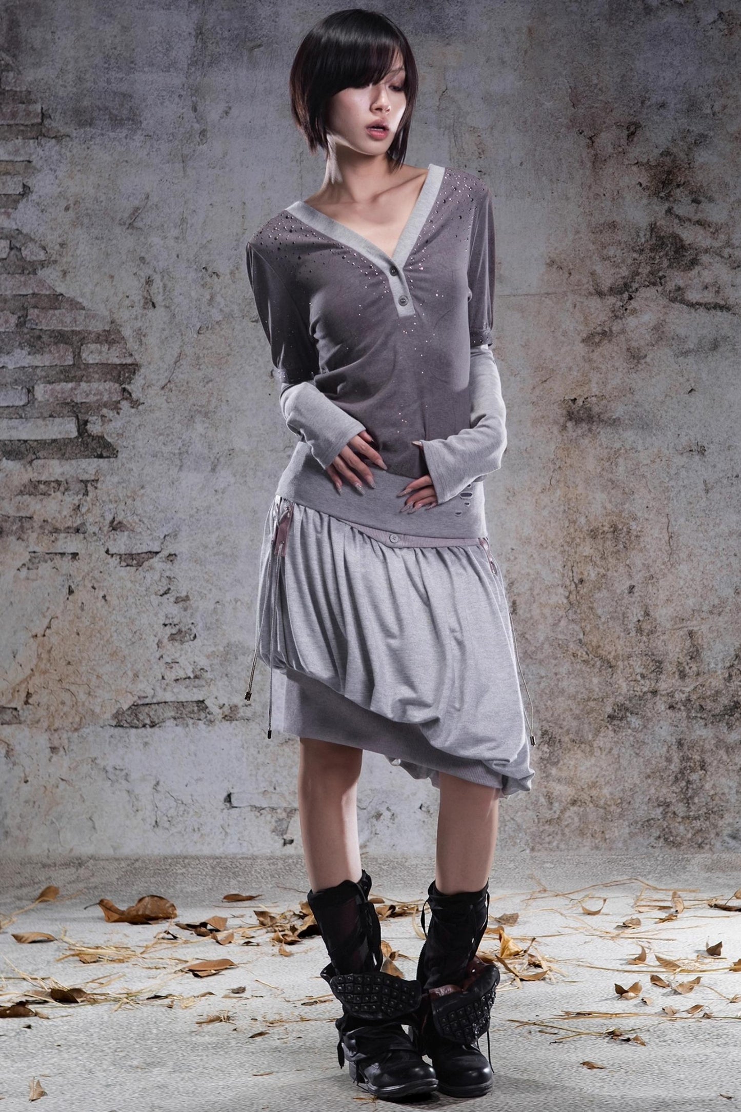 Original V-Neck Knitted Top