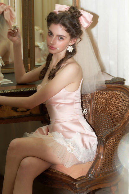 Petite Pink Chirpy Birthday Dress