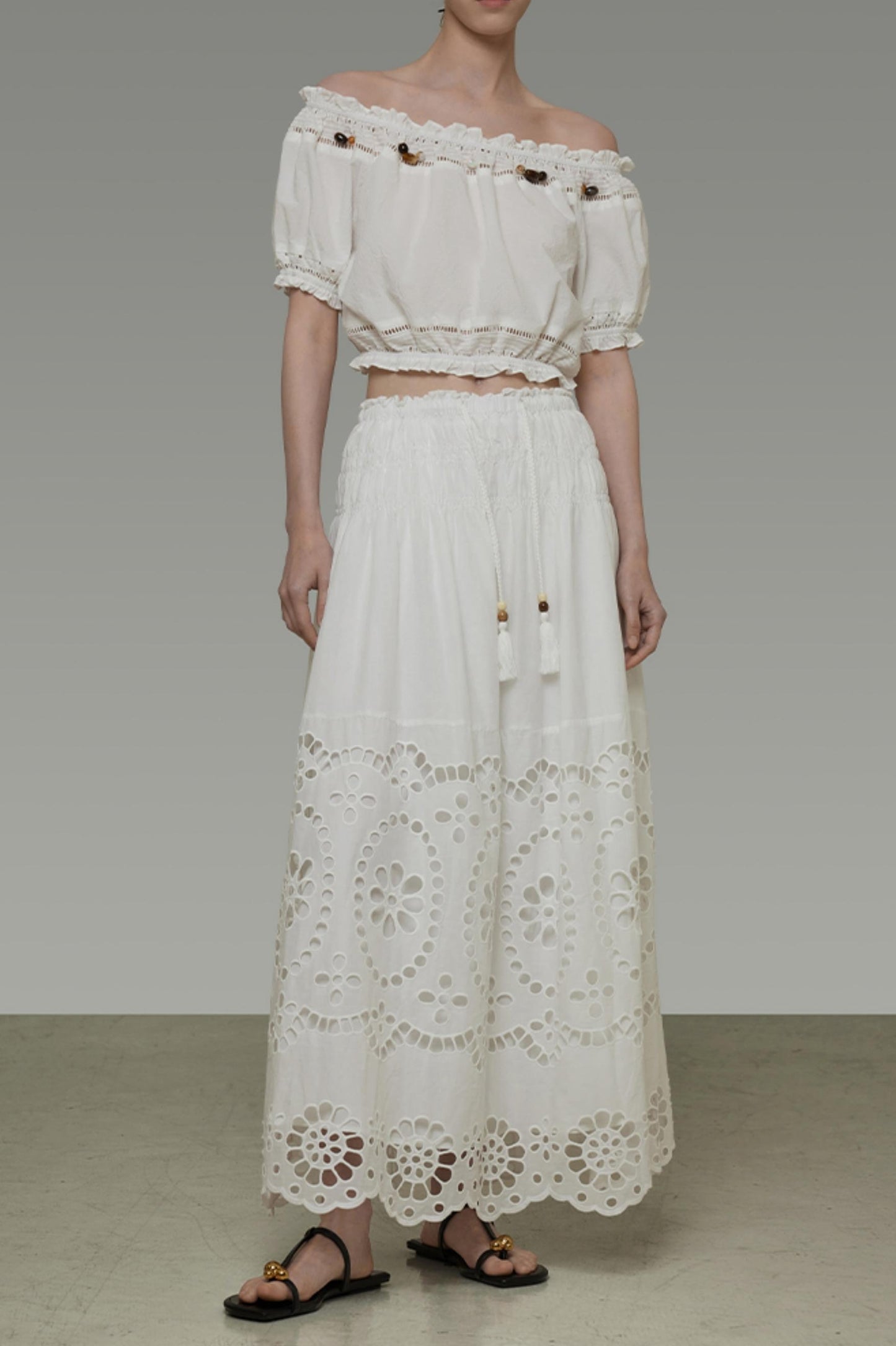 One-Shoulder Summer Skirt Top Set-Up