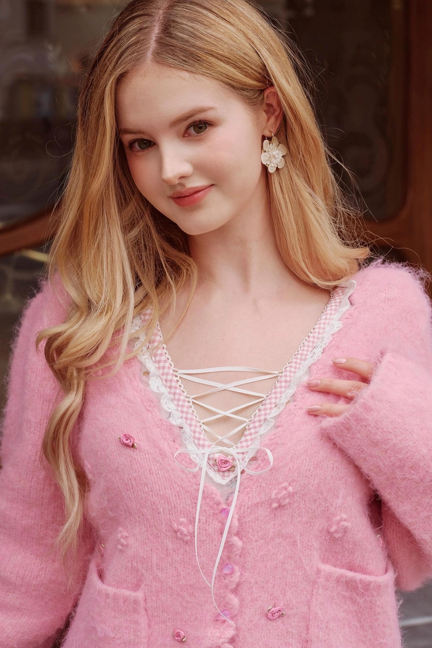 French Exquisite Knitted Cardigan