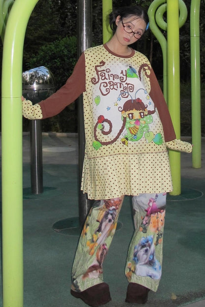 Fairy Camp Beige Pleated Dress