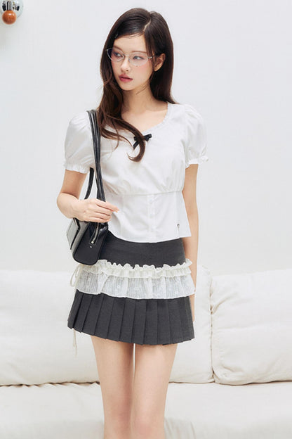 Summer Bow Split T-shirt