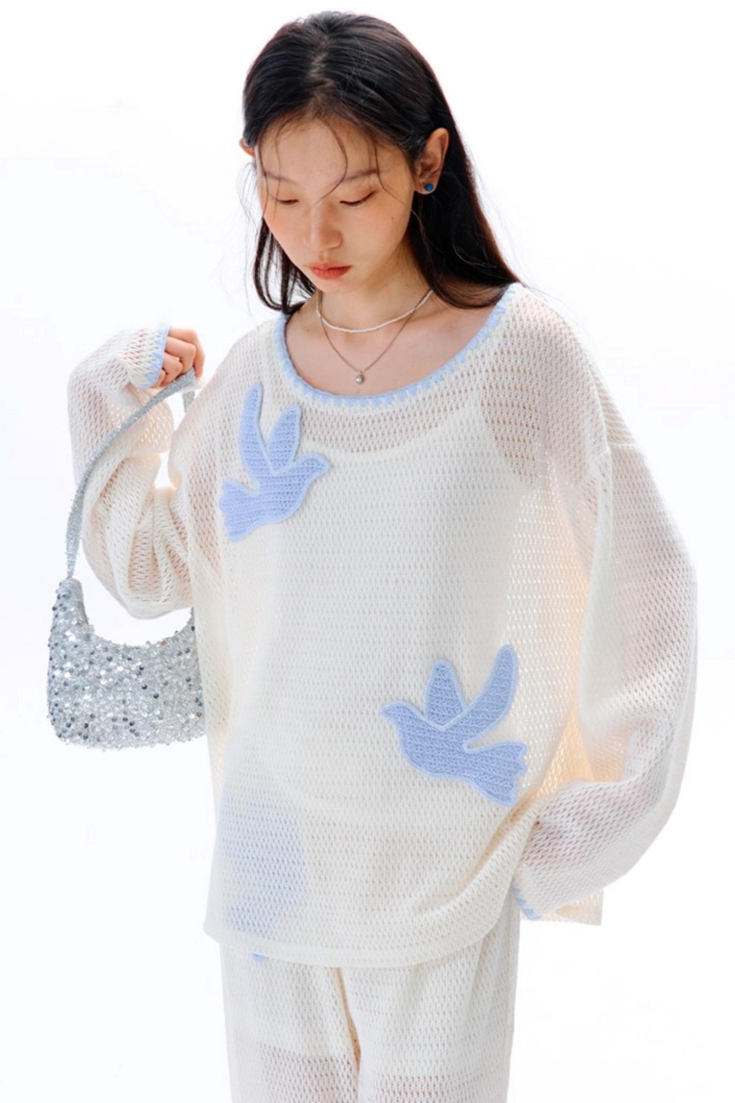 Original Embroidery Knitted T-Shirt