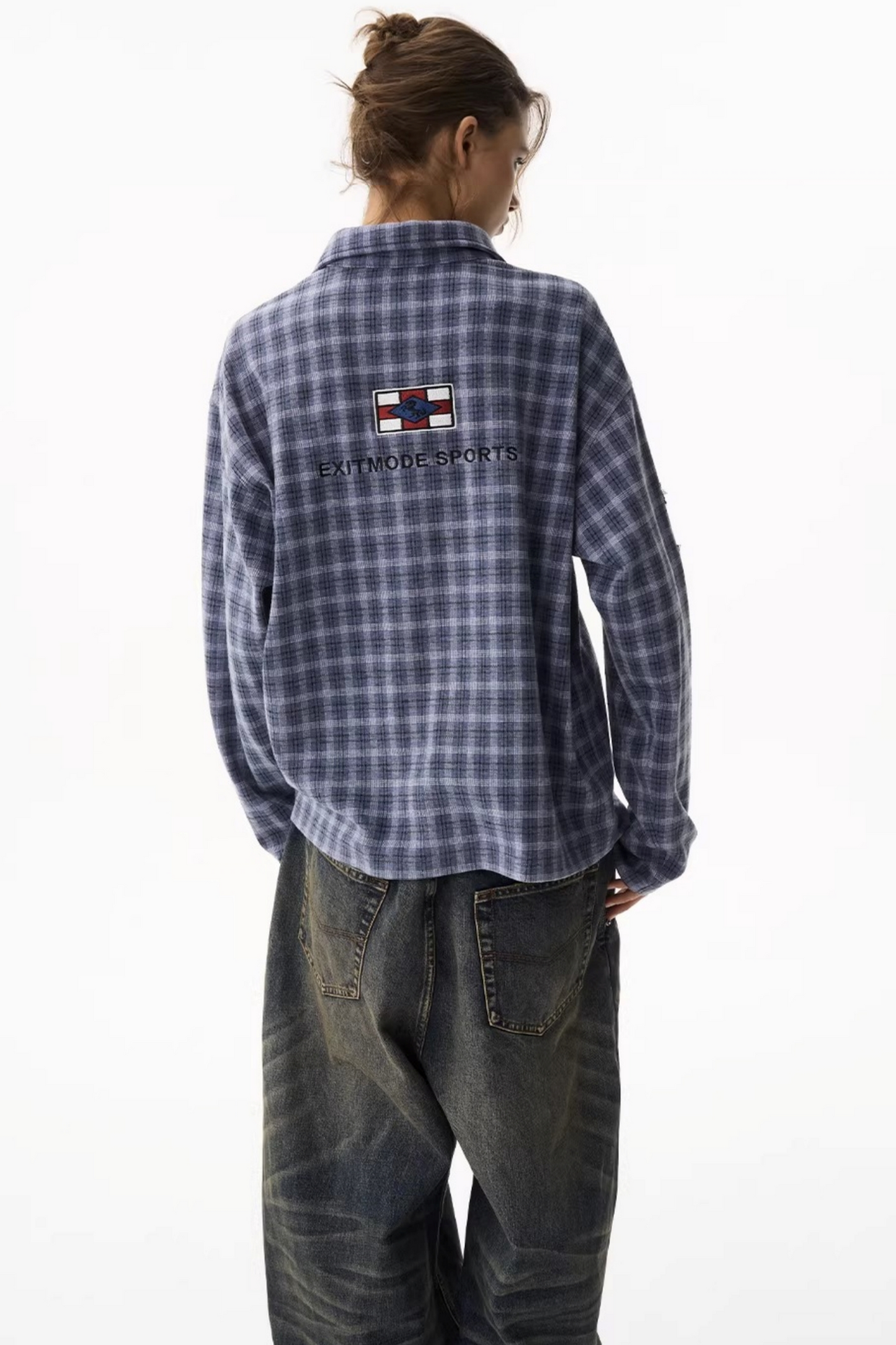 American Retro Plaid Polo Shirt