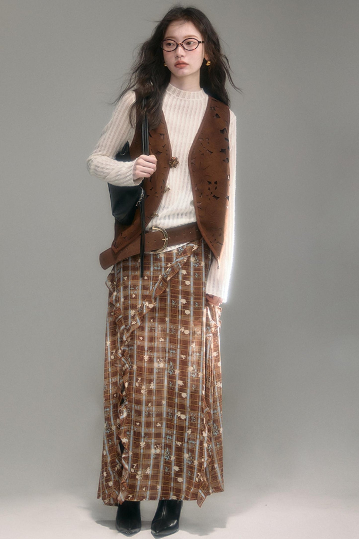 Wilderness Vintage Floral Print Skirt