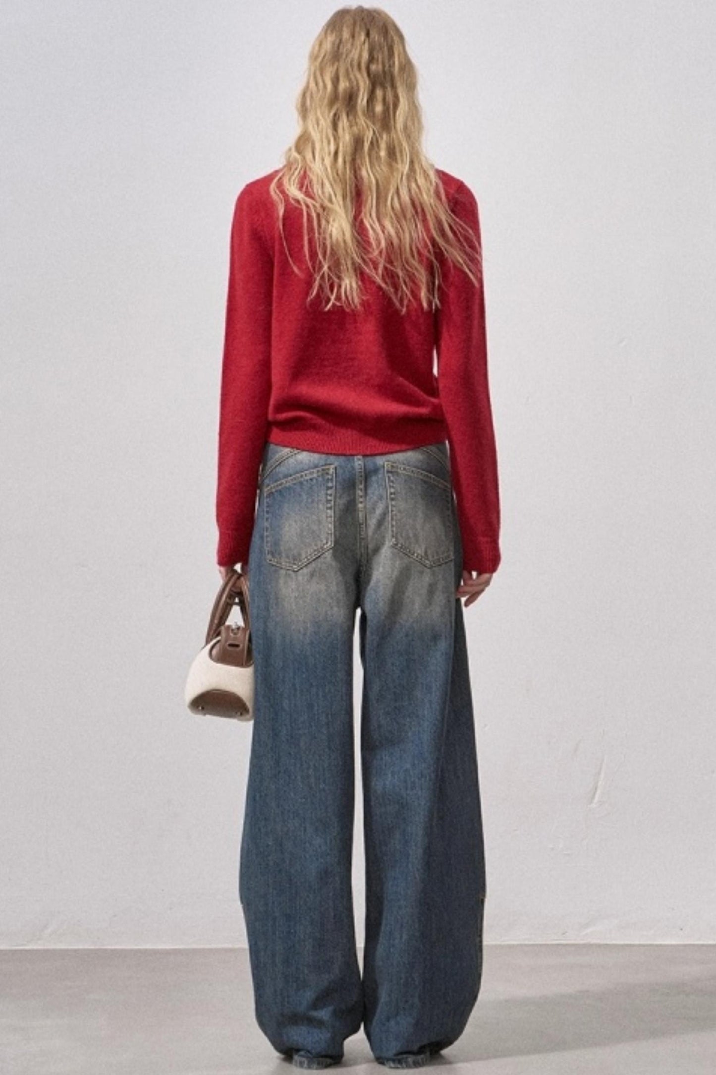 Faux Mink Fur Knit Sweater